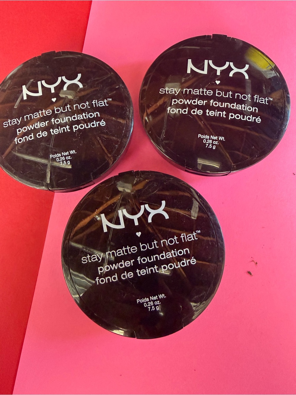 3 NYX Stay Matte But Not Flat Powder Foundation SMP 20 deep dark FONCE PROFOND